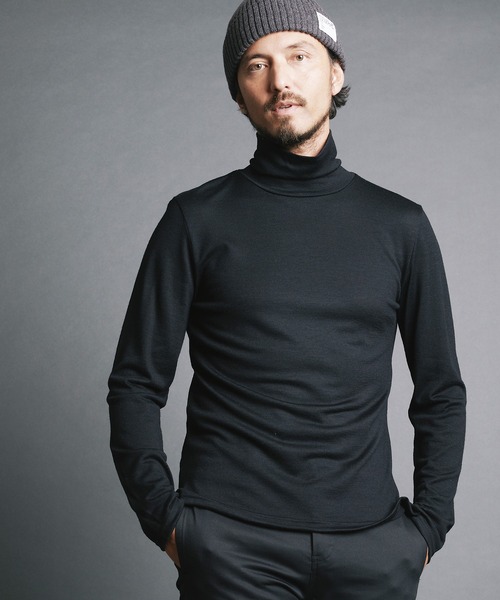 Magine(マージン)の「WOOL JERSEY TURTLE/N L/S:ウールジャージ タートルネック ロングスリーブ(ニット/セーター・メンズ・チャコールグレー/ブラック/ネイビー・44/46/48)」の15枚目の写真