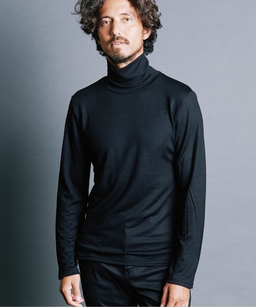 Magine(マージン)の「WOOL JERSEY TURTLE/N L/S:ウールジャージ タートルネック ロングスリーブ(ニット/セーター・メンズ・チャコールグレー/ブラック/ネイビー・44/46/48)」の5枚目の写真