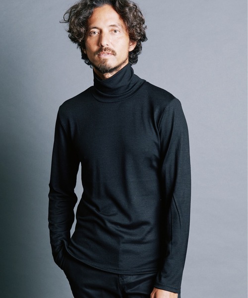 Magine(マージン)の「WOOL JERSEY TURTLE/N L/S:ウールジャージ タートルネック ロングスリーブ(ニット/セーター・メンズ・チャコールグレー/ブラック/ネイビー・44/46/48)」の6枚目の写真
