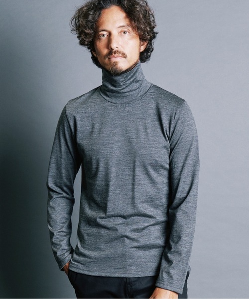 Magine(マージン)の「WOOL JERSEY TURTLE/N L/S:ウールジャージ タートルネック ロングスリーブ(ニット/セーター・メンズ・チャコールグレー/ブラック/ネイビー・44/46/48)」の8枚目の写真