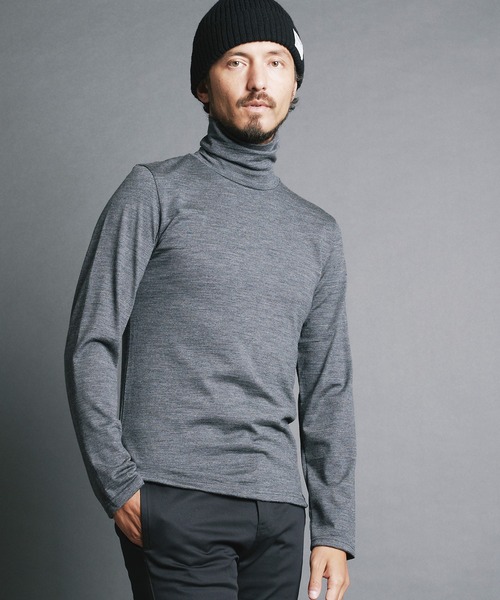 Magine(マージン)の「WOOL JERSEY TURTLE/N L/S:ウールジャージ タートルネック ロングスリーブ(ニット/セーター・メンズ・チャコールグレー/ブラック/ネイビー・44/46/48)」の16枚目の写真