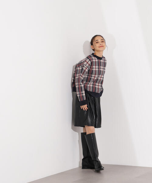 セール】モールチェックニット（ニット/セーター）｜N.（N. Natural