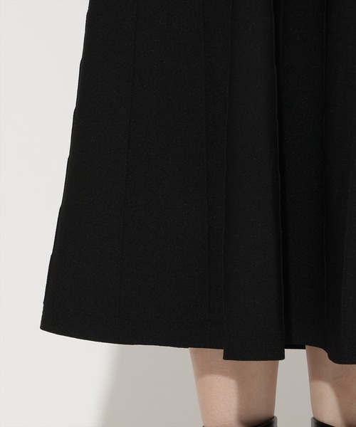 AND COUTURE(アンドクチュール)の「ニットビスチェ風スキッパーワンピース(ワンピース・レディース・ブラック系その他/ブルー系その他・FREE)」の3枚目の写真