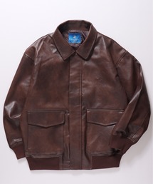 ALWAYS GOOD TIME（オルウェイズグッドタイム）の「【BEVERLY HILLS POLO CLUB/ビバリーヒルズポロクラブ】ＥＣＯレザーＡ２ジャケット（ミリタリージャケット）」