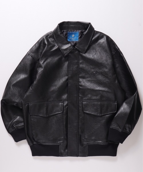 polo club a-2型　レザージャケット vintagepolo clubフライトジャケットレザーA-2 ボアM