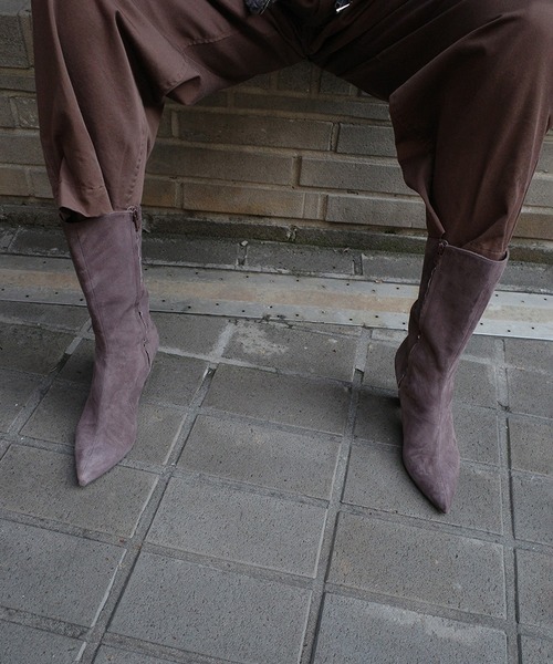 CLANE(クラネ)の「SLIM SUEDE BOOTS(ブーツ・レディース・ブラック/ブラウン・36/37/38)」の16枚目の写真