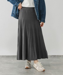 GLOBAL WORK | 滑らかニットフレアスカート/580745(スカート)