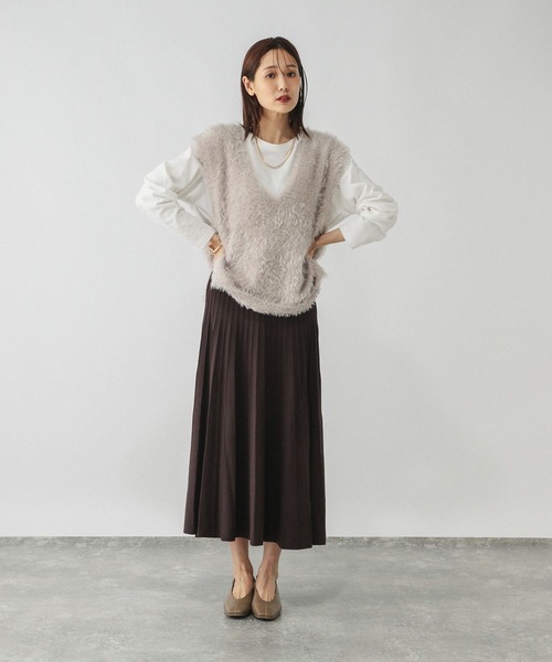 セール】滑らかニットフレアスカート/580745（スカート）｜GLOBAL WORK