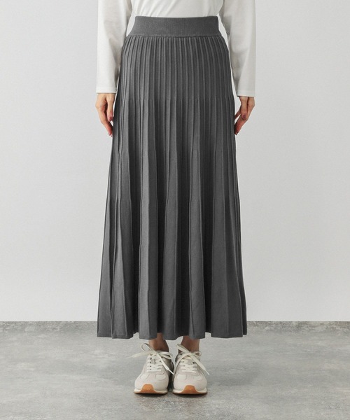 滑らかニットフレアスカート/580745（スカート）｜GLOBAL WORK
