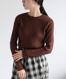 cepo | 〈WEB限定カラーあり〉ワイドリブクルーネックニットプルオーバー(ニット/セーター)