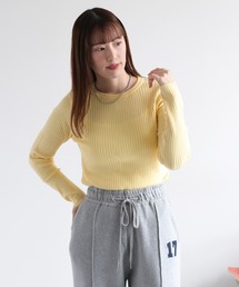 cepo | 〈WEB限定カラーあり〉ワイドリブクルーネックニットプルオーバー(ニット/セーター)