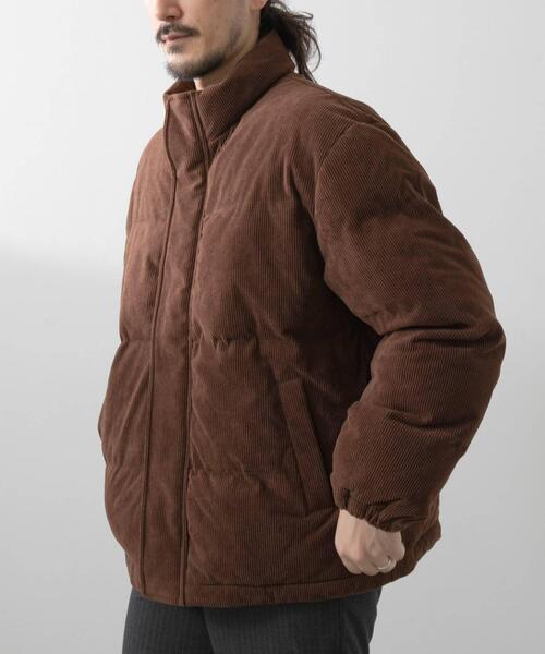 ジャケット・アウター chocolate コーディロイ 中綿ハイネックジャケット（ダウンジャケット/コート