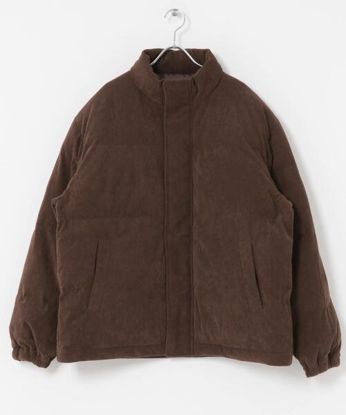 ITEMS URBANRESEARCH（アイテムズ アーバンリサーチ）の「コーディロイ 中綿ハイネックジャケット（ダウンジャケット/コート・メンズ・ブラック/ブラウン/ネイビー・MEDIUM/LARGE）」の11枚目の写真