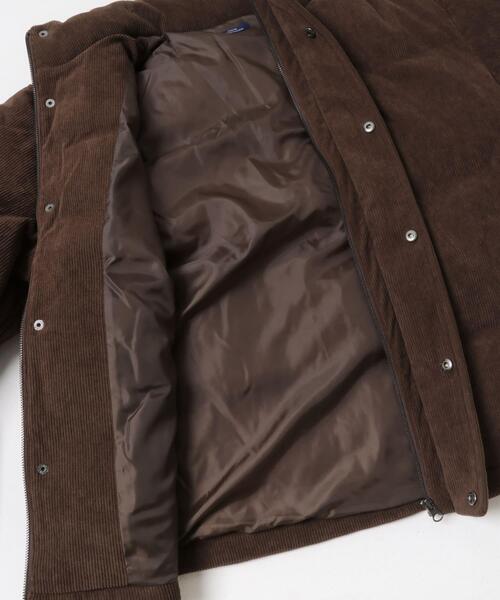 ITEMS URBANRESEARCH（アイテムズ アーバンリサーチ）の「コーディロイ 中綿ハイネックジャケット（ダウンジャケット/コート・メンズ・ブラック/ブラウン/ネイビー・MEDIUM/LARGE）」の14枚目の写真