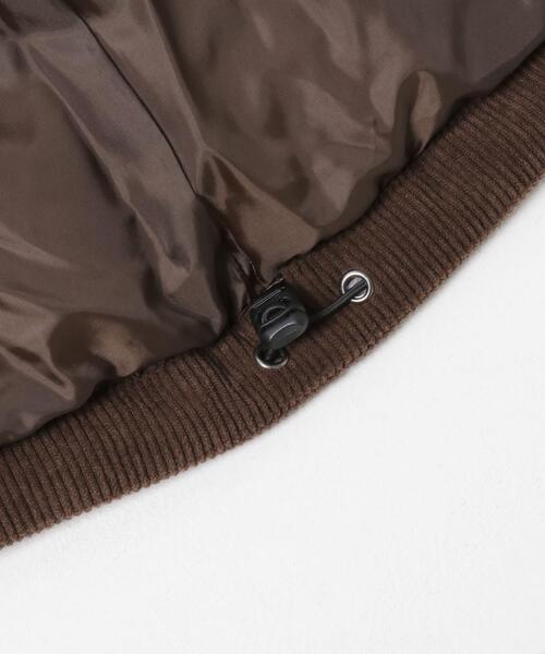 ITEMS URBANRESEARCH（アイテムズ アーバンリサーチ）の「コーディロイ 中綿ハイネックジャケット（ダウンジャケット/コート・メンズ・ブラック/ブラウン/ネイビー・MEDIUM/LARGE）」の15枚目の写真