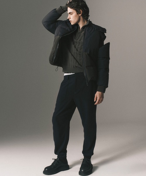 ARMANI EXCHANGE(アルマーニエクスチェンジ)の「【A|X アルマーニ エクスチェンジ】ミックスマテリアル リップストップ ダウンジャケット(ダウンジャケット/コート・メンズ・ダルブルー系・LARGE/MEDIUM/SMALL/X-LARGE/X-SMALL)」の6枚目の写真