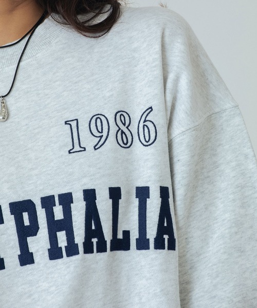 ROSE BUD（ローズバッド）の「PATCH EMBROIDERY PULLOVER（スウェット・レディース・ライトグレー/ホワイト/チャコールグレー・ONE SIZE）」の20枚目の写真