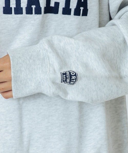 ROSE BUD（ローズバッド）の「PATCH EMBROIDERY PULLOVER（スウェット・レディース・ライトグレー/ホワイト/チャコールグレー・ONE SIZE）」の19枚目の写真