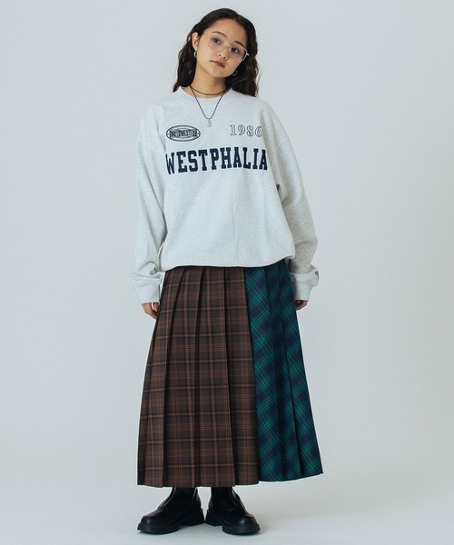 ROSE BUD（ローズバッド）の「PATCH EMBROIDERY PULLOVER（スウェット・レディース・ライトグレー/ホワイト/チャコールグレー・ONE SIZE）」の14枚目の写真