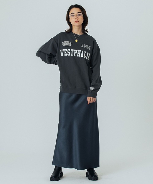 ROSE BUD（ローズバッド）の「PATCH EMBROIDERY PULLOVER（スウェット・レディース・ライトグレー/ホワイト/チャコールグレー・ONE SIZE）」の22枚目の写真