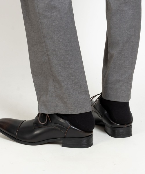 MM/ONE(エムエムワン)の「かかとが踏める 2way アーモンドシルエット レースアップシューズ(ドレスシューズ・メンズ・ブラック/ダークブラウン・40/41/42/43/44/45/46)」の8枚目の写真