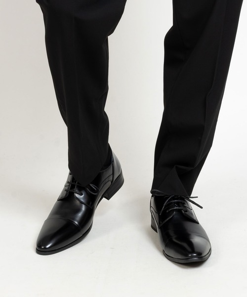 MM/ONE(エムエムワン)の「かかとが踏める 2way アーモンドシルエット レースアップシューズ(ドレスシューズ・メンズ・ブラック/ダークブラウン・40/41/42/43/44/45/46)」の5枚目の写真