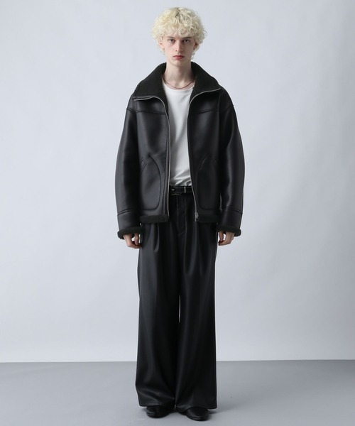 HARE ノーカラー ブルゾン ジャケット ノーカラージャケット KANAGU