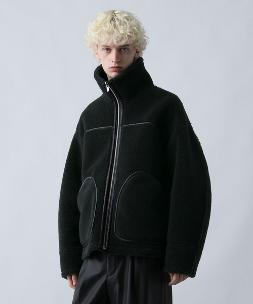 HARE（ハレ）の「リバーシブルボアブルゾン(HARE)（ブルゾン・メンズ・ブラック/グレー・MEDIUM/SMALL）」の15枚目の写真