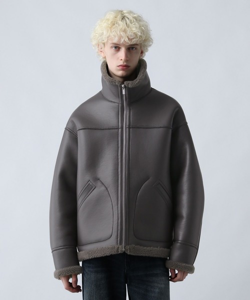 HARE（ハレ）の「リバーシブルボアブルゾン(HARE)（ブルゾン・メンズ・ブラック/グレー・MEDIUM/SMALL）」の17枚目の写真