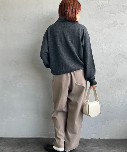 DANTON（ダントン）の「[DANTON/ダントン] タック イージーパンツ（その他パンツ・レディース・グレイッシュベージュ/ダークグレー・36）」の11枚目の写真