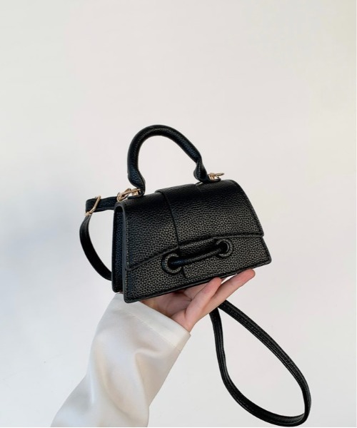 Burner(バーナー)の「【OKUOKU 0909】ミニハンドル付き ショルダーバッグ oku-bag-8-12【RBTS】(ショルダーバッグ・レディース・ブラック・FREE)」の3枚目の写真