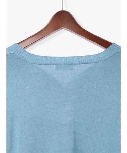 Te chichi TERRASSE（テチチテラス）の「前後2WAY金釦Vネックカーディガン（カーディガン/ボレロ・レディース・レッド/ブラック/ブルー/グレー・F）」の17枚目の写真