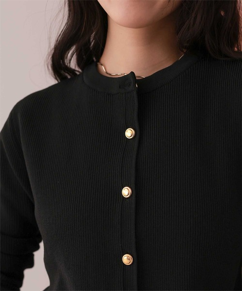 セール】【26SS新作/2026 SPRING COLLECTION】ゴールド釦ペプラム