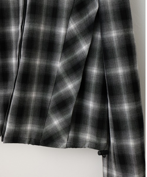 Muel Chic（ミュエルシック）の「Niger check shirt   ニジュールチェックシャツ（シャツ/ブラウス・レディース・ブラック系/ブラウン系/ベージュ系その他・FREE）」の5枚目の写真