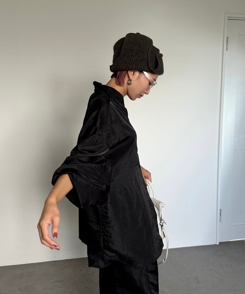 CFT.（シフト）の「リンクルドルマンオーバーシャツ（シャツ/ブラウス・レディース・ブラック・FREE）」の13枚目の写真