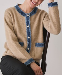 Jayro（ジャイロ）の「デニムドッキングニットカーデガン（カーディガン/ボレロ）」