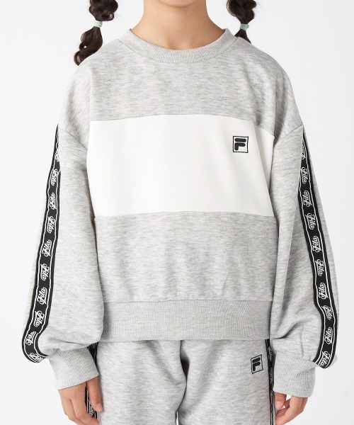 FILA（フィラ）の「クルーネックスウェット（スウェット・キッズ・ブラック/杢グレー・130/140/150/160）」の18枚目の写真