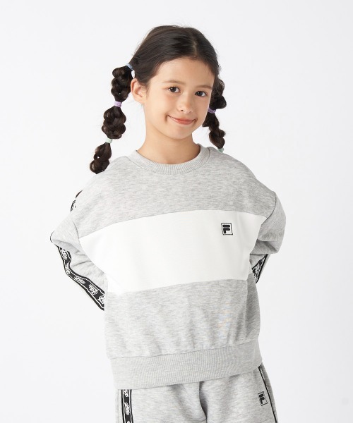 FILA（フィラ）の「クルーネックスウェット（スウェット・キッズ・ブラック/杢グレー・130/140/150/160）」の12枚目の写真