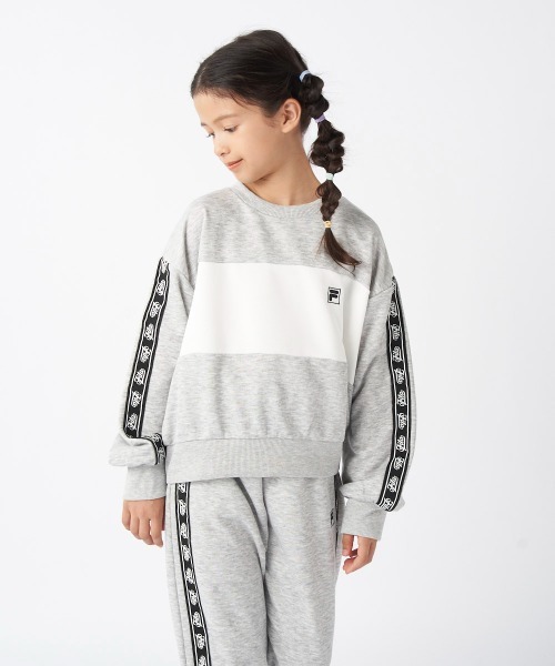 FILA（フィラ）の「クルーネックスウェット（スウェット・キッズ・ブラック/杢グレー・130/140/150/160）」の13枚目の写真