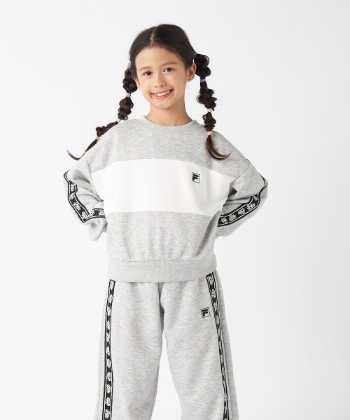 FILA（フィラ）の「クルーネックスウェット（スウェット・キッズ・ブラック/杢グレー・130/140/150/160）」の14枚目の写真