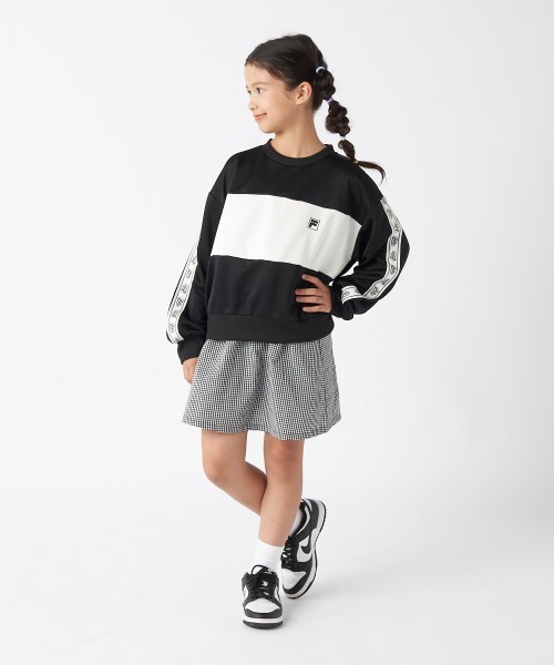 FILA（フィラ）の「クルーネックスウェット（スウェット・キッズ・ブラック/杢グレー・130/140/150/160）」の6枚目の写真
