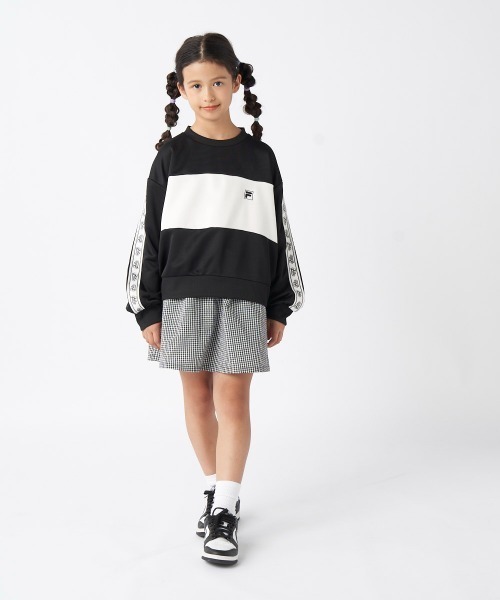 FILA（フィラ）の「クルーネックスウェット（スウェット・キッズ・ブラック/杢グレー・130/140/150/160）」の7枚目の写真