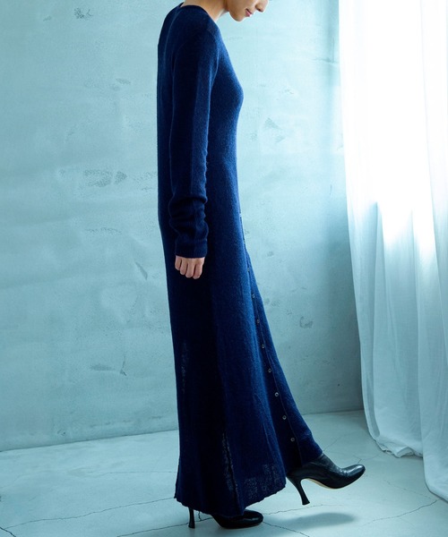 AJUGA.（アジュガ）の「モヘヤタッチ 2WAYロングカーディガンワンピース（ワンピース・レディース・ブラック/ネイビー・FREE）」の22枚目の写真