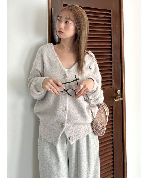 LACOSTE/ラメニットカーディガン（カーディガン/ボレロ）｜SNIDEL