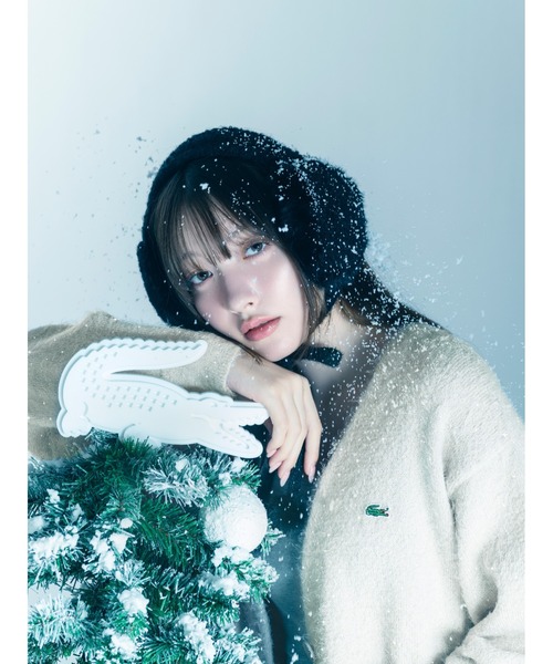 セール】LACOSTE/ラメニットカーディガン（カーディガン/ボレロ