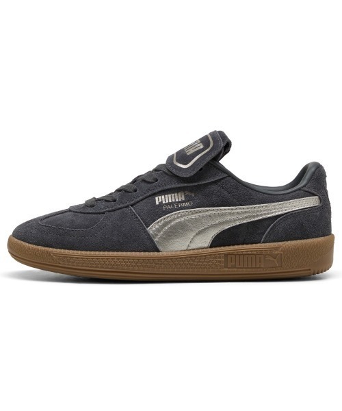 PUMA(プーマ)の「PUMA PALERMO PREMIUM METALLIC(プーマ パレルモ プレミアム メタリック)(スニーカー・メンズ・グレー系/ベージュ系・23cm/23.5cm/24cm/24.5cm/25cm/25.5cm/26cm/26.5cm/27cm/27.5cm/28cm/28.5cm/29cm)」の3枚目の写真