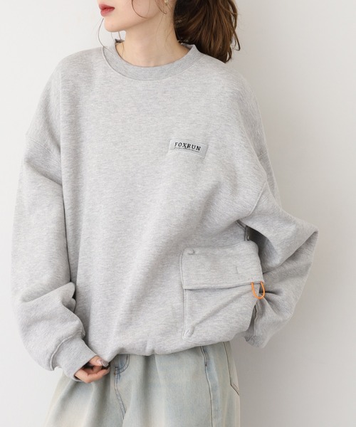 FOXRUN（フォックスラン）の「サイドポケット吸湿発熱　裏起毛スウェット（スウェット・メンズ・ブラック/ミックスグレー/ネイビー/アッシュグレー・M）」の20枚目の写真