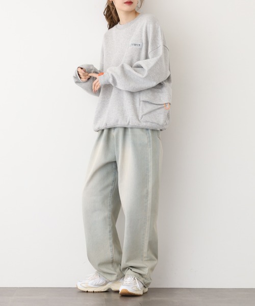 FOXRUN（フォックスラン）の「サイドポケット吸湿発熱　裏起毛スウェット（スウェット・メンズ・ブラック/ミックスグレー/ネイビー/アッシュグレー・M）」の22枚目の写真