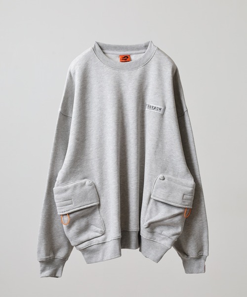 FOXRUN（フォックスラン）の「サイドポケット吸湿発熱　裏起毛スウェット（スウェット・メンズ・ブラック/ミックスグレー/ネイビー/アッシュグレー・M）」の8枚目の写真