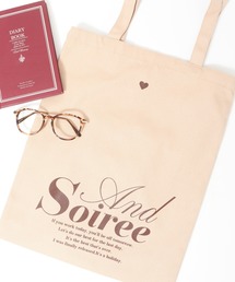 ＆soiree（アンドソワレ）の「&soiree メッセージロゴプリントトート（トートバッグ）」
